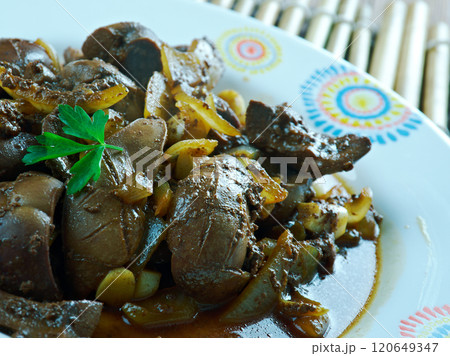 Mutton kidney roasted 120649347