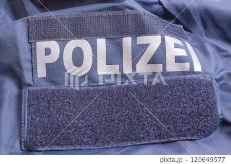 nylon jacket with the inscription in German "POLICE" 120649577