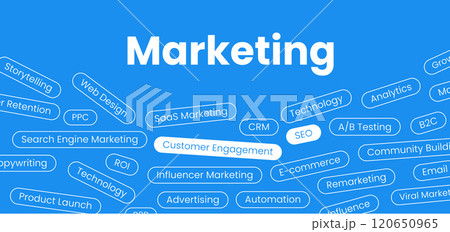 Modern corporate banner layout for business and conference use, featuring digital marketing themes. Includes storytelling, web design, CRM, SEO, PPC, analytics, and growth hacking Modern corporate banner layout for business and conference use, featuring digital marketing themes. Includes storytelling, web design, CRM, SEO, PPC, analytics, and growth hacking 120650965