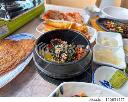 Korean style Fish Roe Rice Korean style Fish Roe Rice 120651575