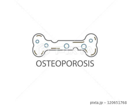 Osteoporosis, bone, disease icon. Vector illustration. 120651768