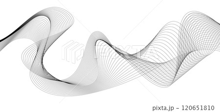 abstract curved lines of fluid motion. Vector illustration 120651810