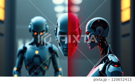 AI ethics human-machine division. AI generation AI ethics human-machine division. AI generation 120652413