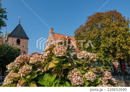 Greetsiel village at the north sea in germany Greetsiel village at the north sea in germany 120652690