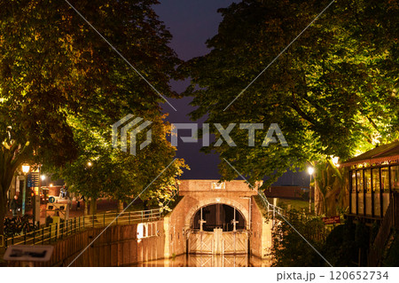 Greetsiel village at the north sea in germany 120652734