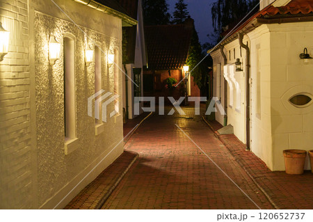 Greetsiel village at the north sea in germany 120652737