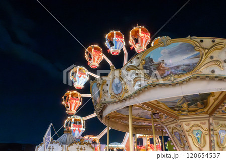 道の駅ららん藤岡 夜の遊園地 道の駅ららん藤岡 夜の遊園地 120654537