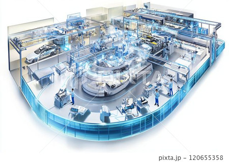 クルマの最先端の設計オフィスのイメージ_1 クルマの最先端の設計オフィスのイメージ_1 120655358