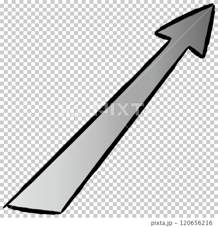 Straight arrow illustration (color) 120656216