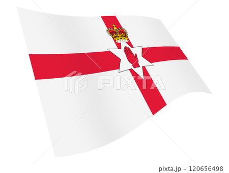 Northern Ireland flag graphic with clipping path Northern Ireland flag graphic with clipping path 120656498