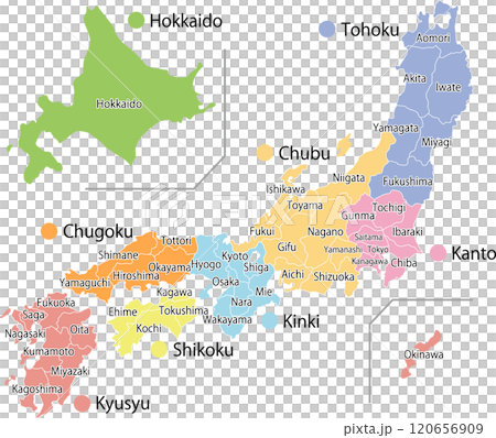 Map of Japan (Romanized only) 120656909