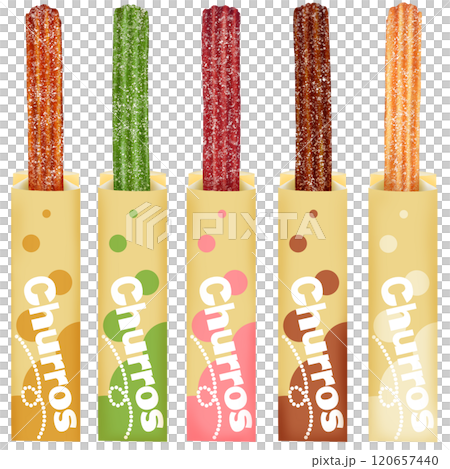 Churros 5口味肉桂糖草莓巧克力抹茶套餐 Churros 5口味肉桂糖草莓巧克力抹茶套餐 120657440