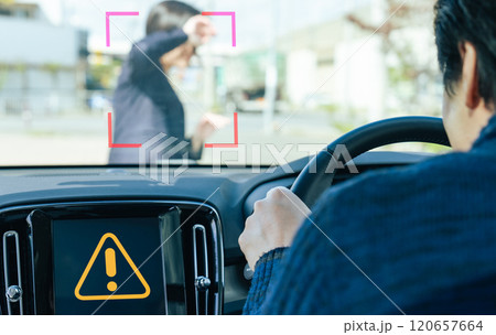 自動車の歩行者検知システムと自動ブレーキ 自動車の歩行者検知システムと自動ブレーキ 120657664