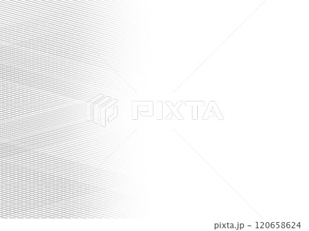 美しいモノクロラインの幾何学模様　フレーム素材 120658624