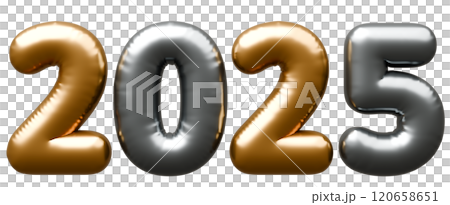 3D image_letter balloon_2025 3D image_letter balloon_2025 120658651