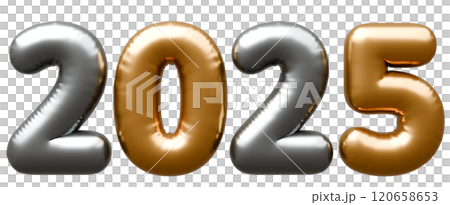 3D画像_文字風船_2025 120658653