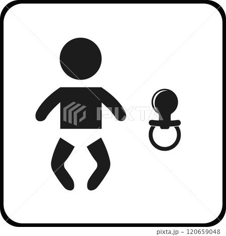 The icon of the recreation room for infants. 120659048