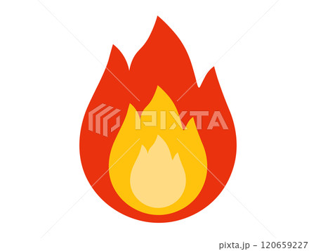 炎のアイコン（火の玉のデフォルメ） 120659227