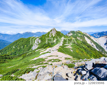 夏の烏帽子岳・南沢岳登山(前烏帽子岳~烏帽子岳山頂) 夏の烏帽子岳・南沢岳登山(前烏帽子岳~烏帽子岳山頂) 120659946