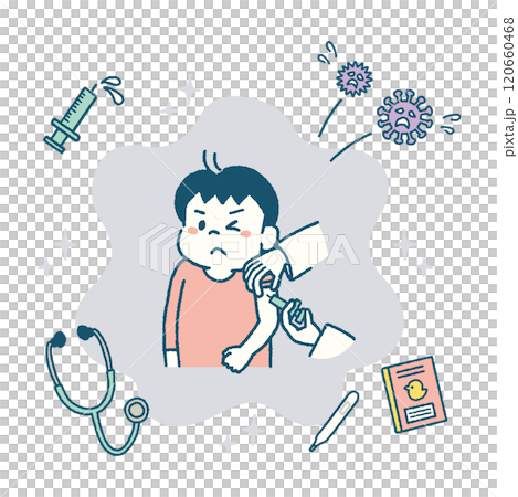 Child vaccination injection immunity illustration boy 120660468