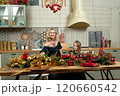 together biscuit new family year little children kitchen winter season table happy home 120660542