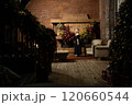 christmas girl young new cozy year woman holiday alone celebration fireplace home tree 120660544