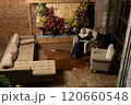 tree cozy woman holiday home celebration girl new alone year young fireplace christmas 120660548