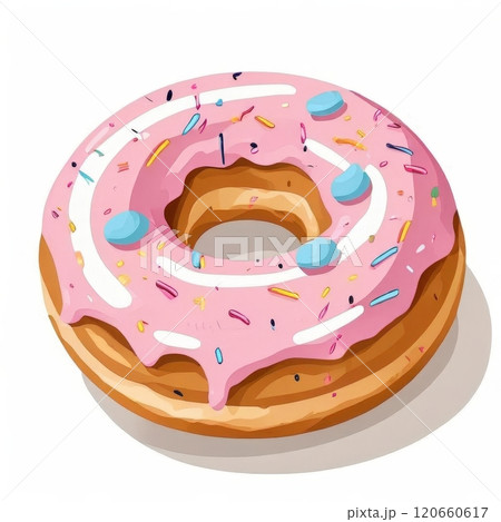 the AI Image Generator, donut with sprinkles on top 120660617