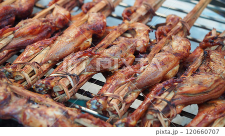 Traditional Thai Grilled Chicken - Perfect for Food Promotions and Cultural Showcases 120660707