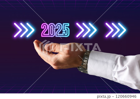 Goals 2025, the concept of planning and calculating the strategy for the next year. 120660946