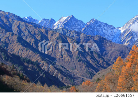 晩秋の北アルプス不帰ノ嶮 晩秋の北アルプス不帰ノ嶮 120661557