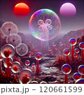 alien world, alien life flora and fauna 120661599