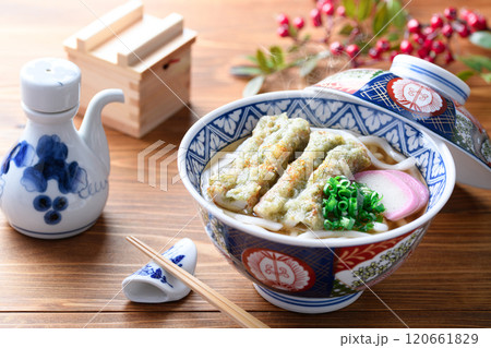 竹輪の磯辺揚げうどん 120661829