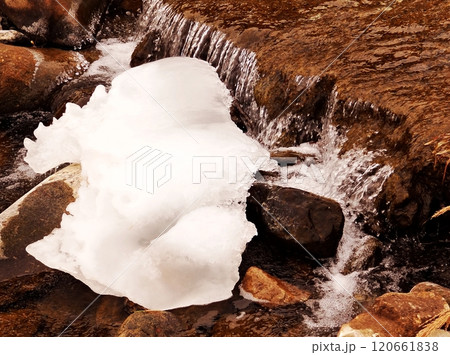 Ice in the winter 120661838