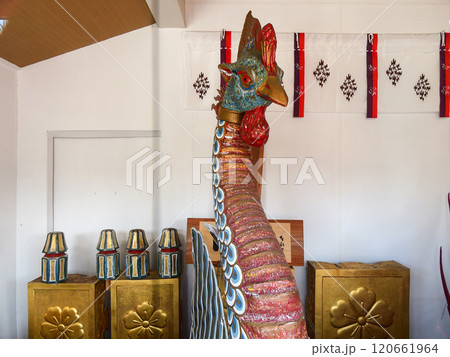 車折神社 三船祭 鷁首船(船首) 車折神社 三船祭 鷁首船(船首) 120661964