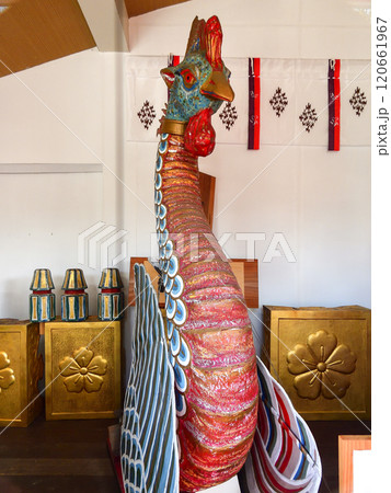 車折神社 三船祭 鷁首船(船首) 車折神社 三船祭 鷁首船(船首) 120661967