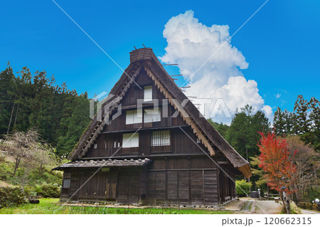 高山　飛騨の里　民俗村　合掌造り　民家　日本家屋 120662315