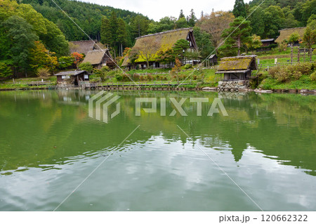 高山　飛騨の里　民俗村　合掌造り　民家　日本家屋 120662322