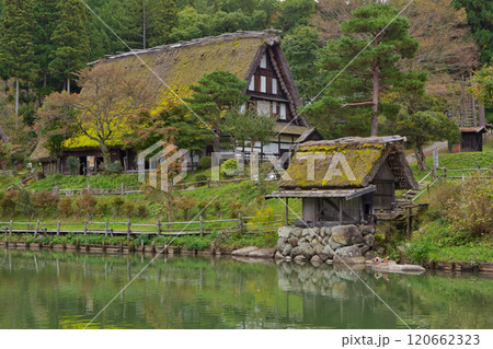 高山 飛騨の里 民俗村 合掌造り 民家 日本家屋 高山 飛騨の里 民俗村 合掌造り 民家 日本家屋 120662323