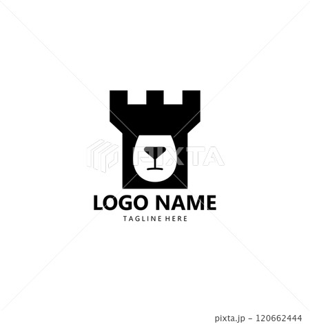 bear fort logo design vector 120662444