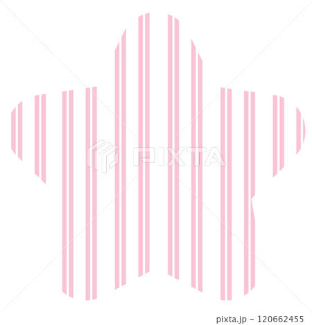 Pink white star, stripe pattern for decoration, sign, symbol, fashion, accessory, cute patch, shirt print, sticker, card print, plush toy, brooch, logo, icon, label, fashion, accessory, girly stuff 120662455