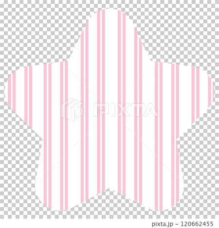 Pink white star, stripe pattern for decoration, sign, symbol, fashion, accessory, cute patch, shirt print, sticker, card print, plush toy, brooch, logo, icon, label, fashion, accessory, girly stuff 120662455