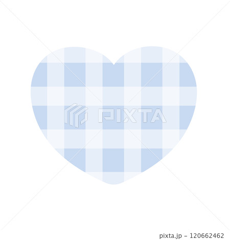 Blue and white heart, plaid pattern for Valentine's day, love sign, symbol, fashion, accessory, cute patch, shirt print, sticker, wedding card, plush toy, brooch, couple, relationship, icon Blue and white heart, plaid pattern for Valentine's day, love sign, symbol, fashion, accessory, cute patch, shirt print, sticker, wedding card, plush toy, brooch, couple, relationship, icon 120662462