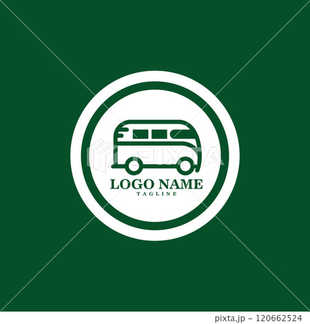 car van isolated circle logo design car van isolated circle logo design 120662524
