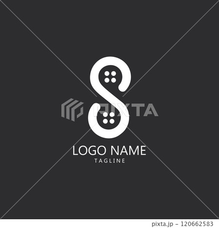 letter S shirt button logo design vector 120662583