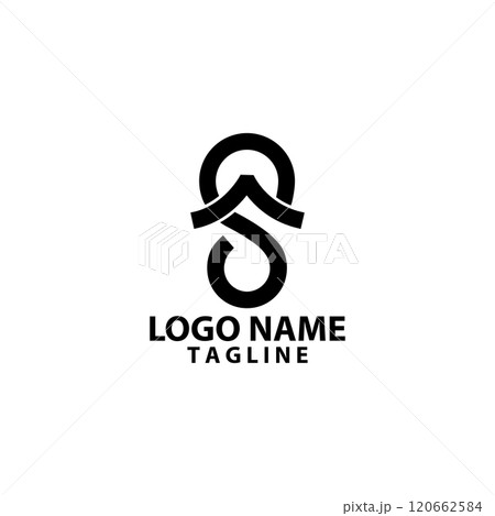 letter S with slippers logo design vector 120662584