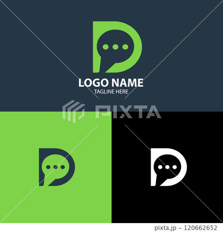 letter D talk logo design vector letter D talk logo design vector 120662652