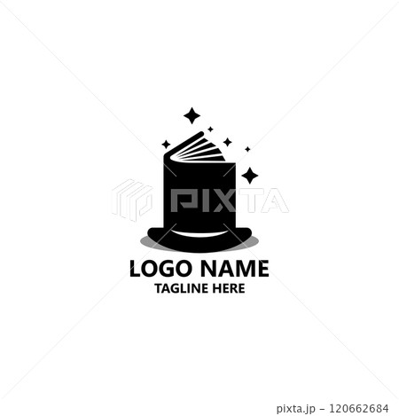 magic book logo design vector 120662684