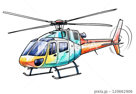 カラフルなヘリコプター 120662906