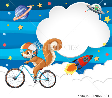 Space Adventure with Biking Squirrel Space Adventure with Biking Squirrel 120663301